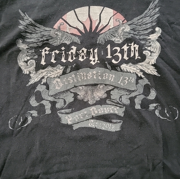 Friday 13th Port Dover Women's T-shirts/Tank Black Size M 2008 and 2017 Lot of 3 - Picture 10 of 11